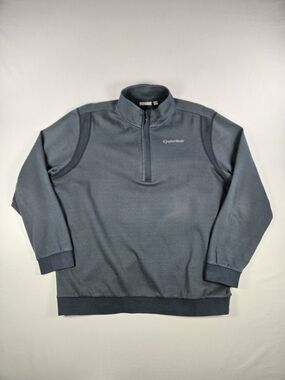 TaylorMade Ashworth Men's XL Gray 1/2 Zip Golf Pullover Performance 2013